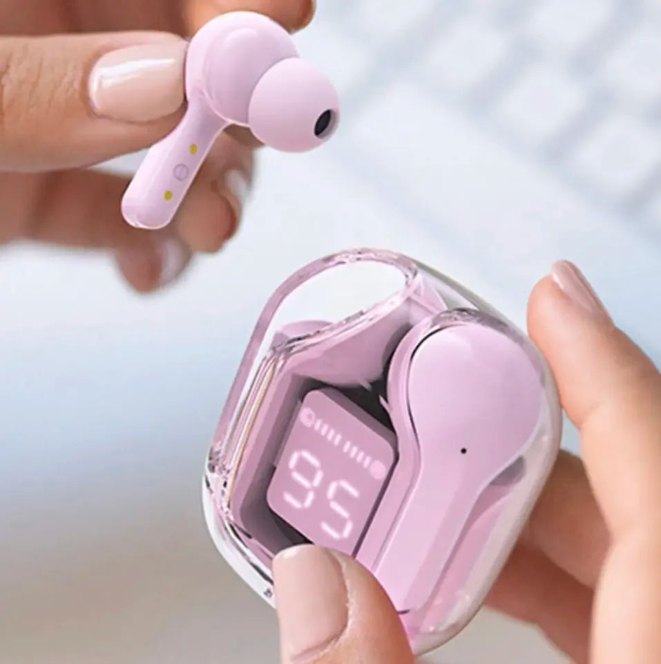 Air31 Earbuds Wireless Crystal Transparent Bluetooth 5.3 Air 31 Ear Buds Wireless Headset
