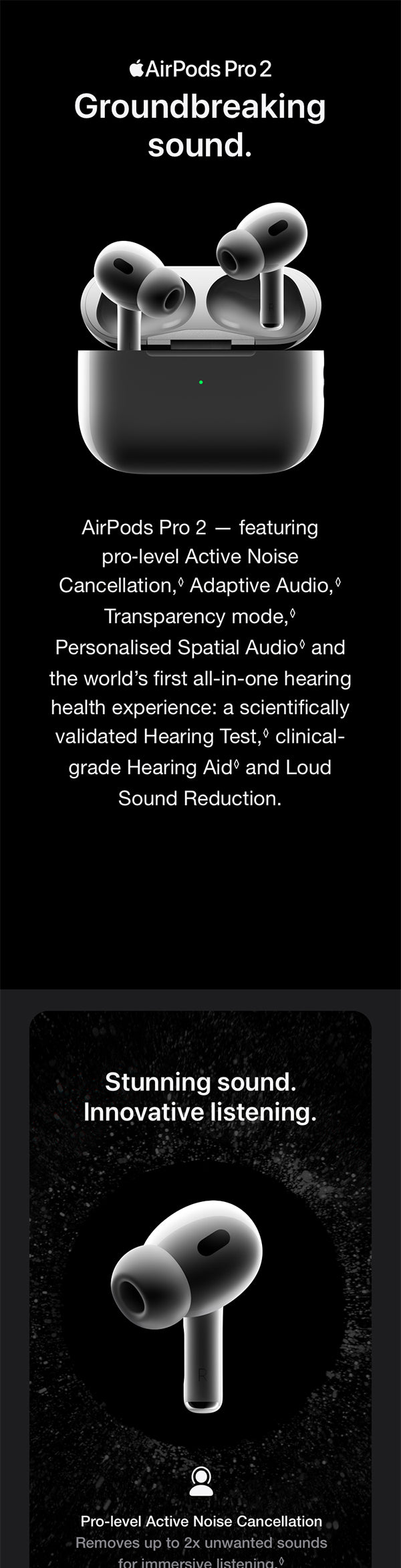 Airpods Pro Anc | Pro 2 Type C | Active Noise Cancellation | Wireless Earbuds Bluetooth 5.0, Super Sound Bass, Charging Case and Extra Ear-Buds, Pop-Up Feature Compatible with All Devices