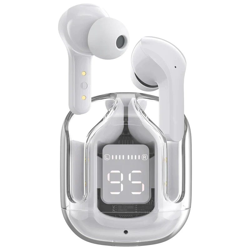 Air31 Earbuds Wireless Crystal Transparent Bluetooth 5.3 Air 31 Ear Buds Wireless Headset